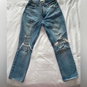 Abercrombie curve love high rise skinny jeans, size 27 short
